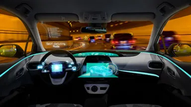 Futuristic vehicle overlay